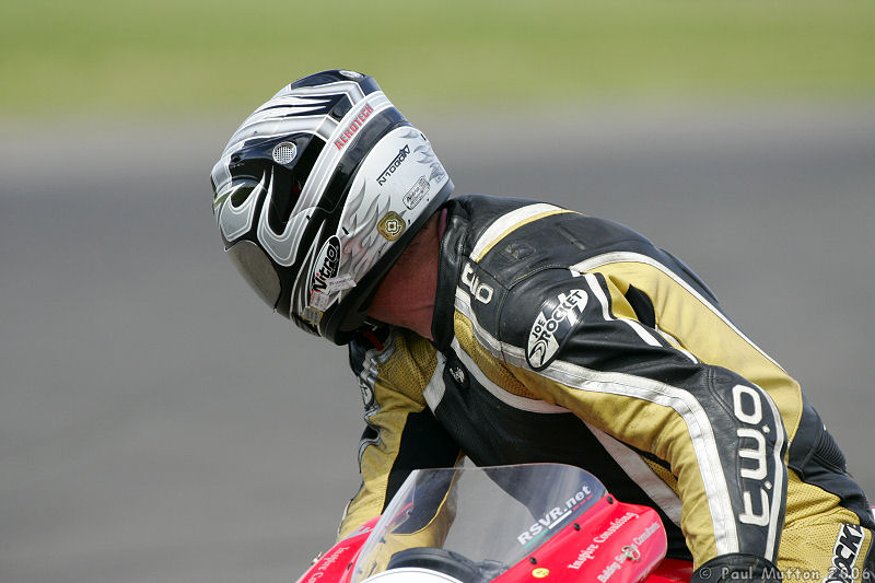 Castle Combe Motorbike Rider Looking Back T2E1041
