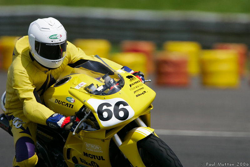 Castle Combe Superbikes Yellow Ducati Racing Tyre Wall T2E0268