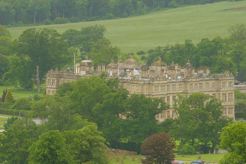 Longleat House in the rain