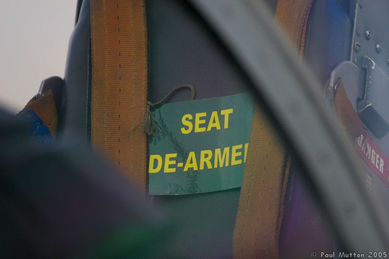 Disarmed Ejector Seat in Sea Harrier IMG 9624