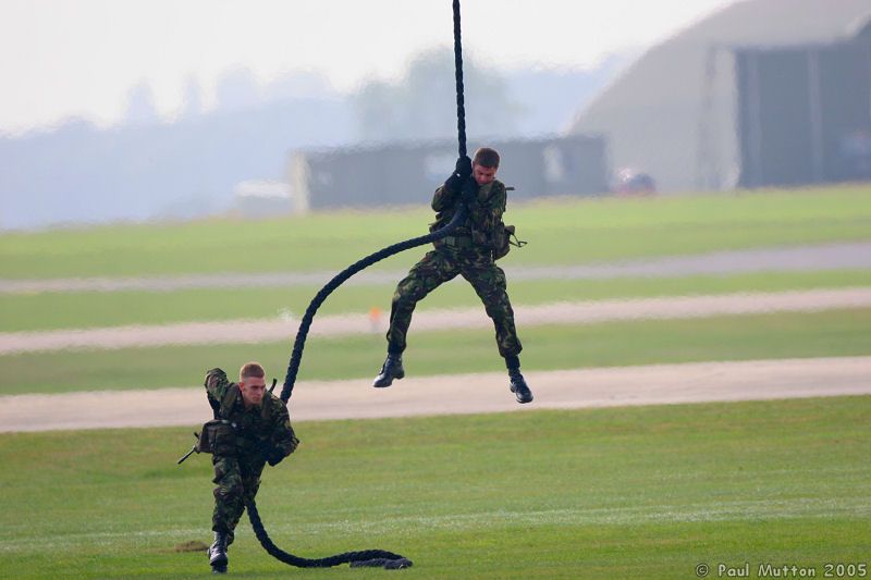 Royal Marine Roping Out Of Royal Navy Sea King IMG 9267