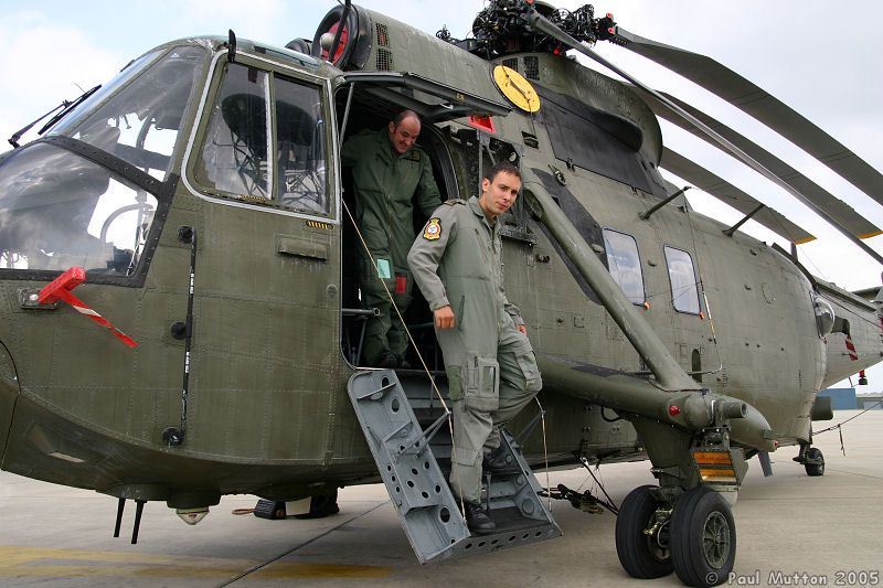 Royal Navy Pilots Exiting From Sea King IMG 8105