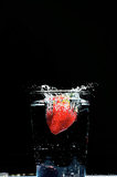 Strawberry Splashing In Water A8V8995