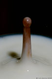 Strawberry Juice Droplet In Milk A8V9078