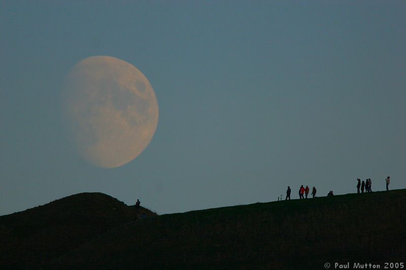 Moon And People On Horizon IMG 0811