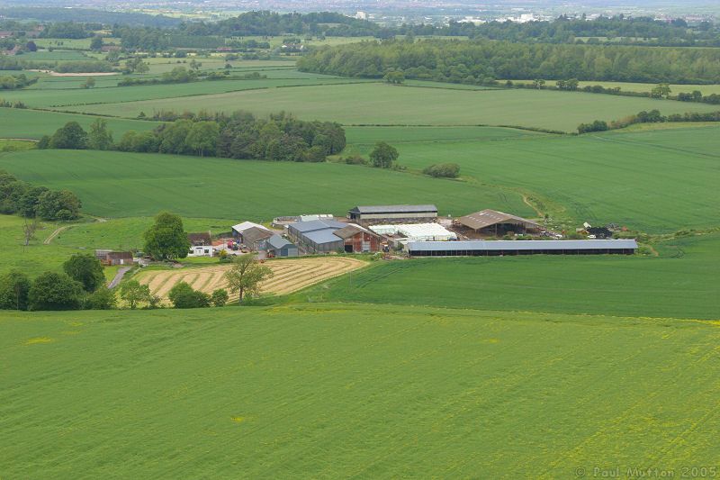 Farm beneath Cley Hill