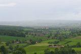 View from Cley Hill with rainstorm in background