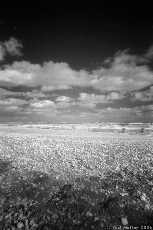View Towards Hambridge In Infra Red IR A8V9201