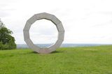 Ring monument on horizon