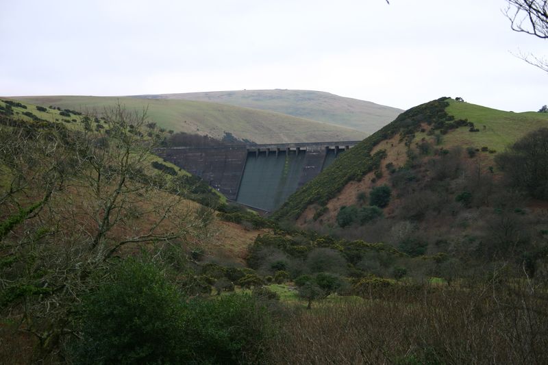 Downstream from Meldon Dam