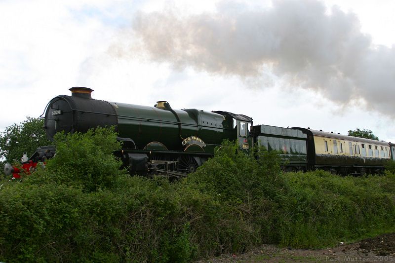 King Edward I steam train at full speed