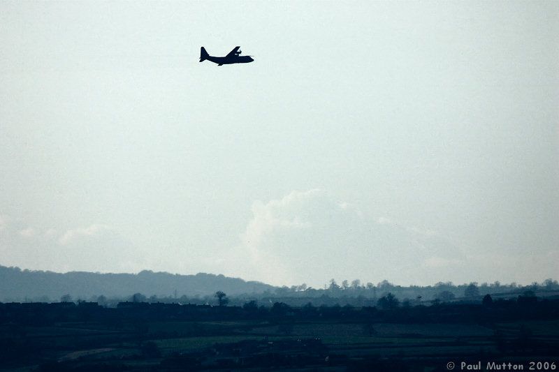 C 130K Hercules Flying over Westbury T2E8191