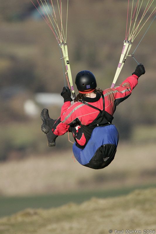 Paraglider in flight T2E8335