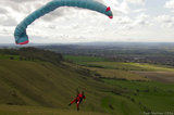 Paraglider Landing In Westbury A8V9271