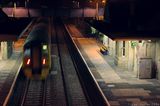 Bradford on Avon Station With Train Leaving IMG 1901