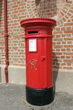 Folkestone VR Round Red Postbox A8V0373