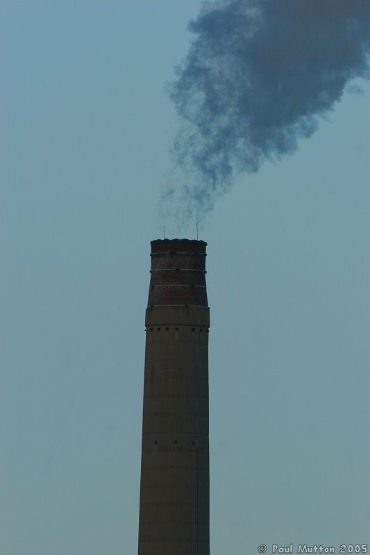 Westbury Cement Works Chimney Smoke IMG 0802